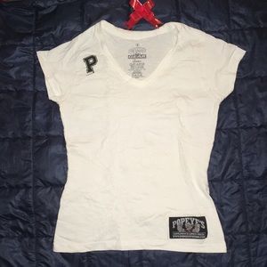 [4 for $20] White V-Neck